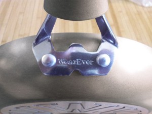 Wearever ceramic pan handle outside